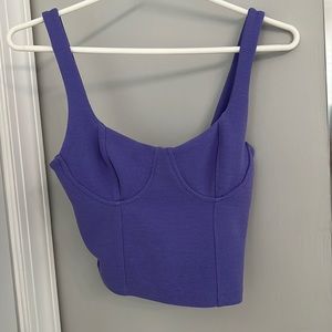Zara purple corset tank top